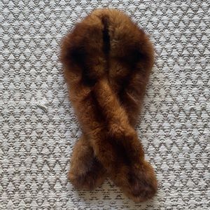 Fur collar adjustable